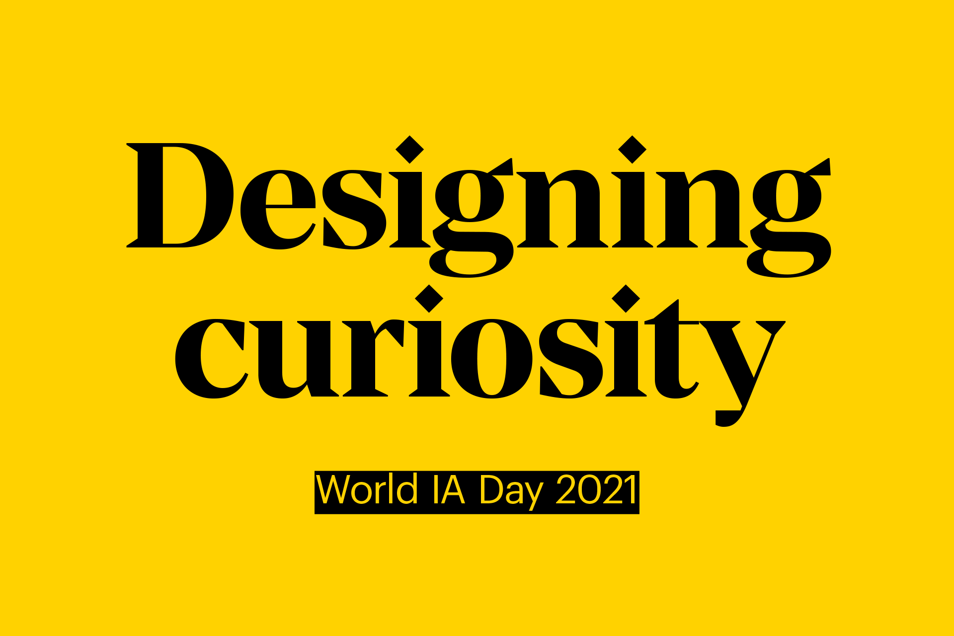 Happy World IA Day Journal Strategic Design Consultancy Folk